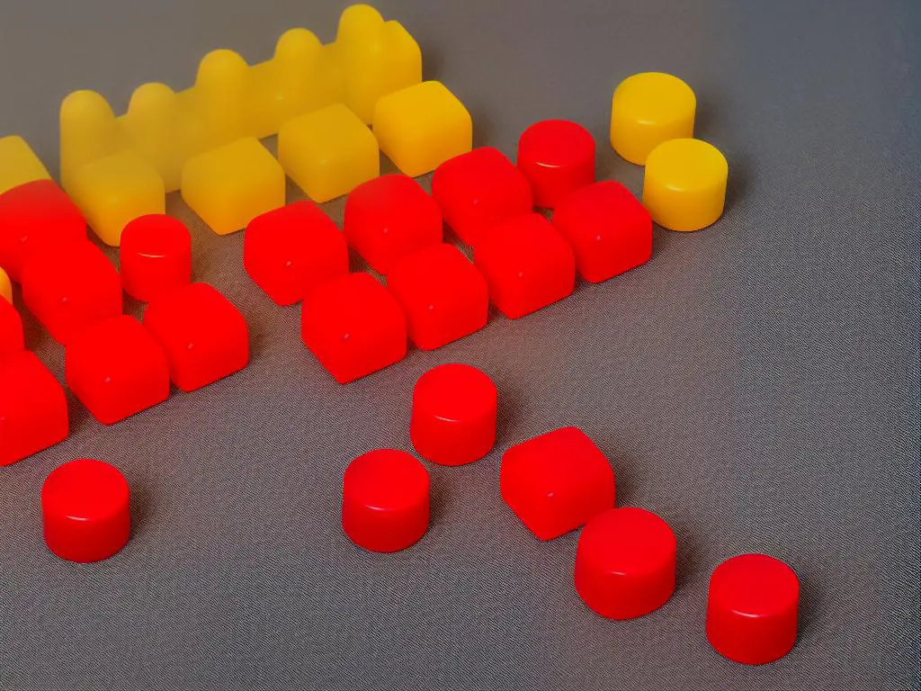 A picture of a Connect 4 game board with red and yellow game pieces placed in the slots.