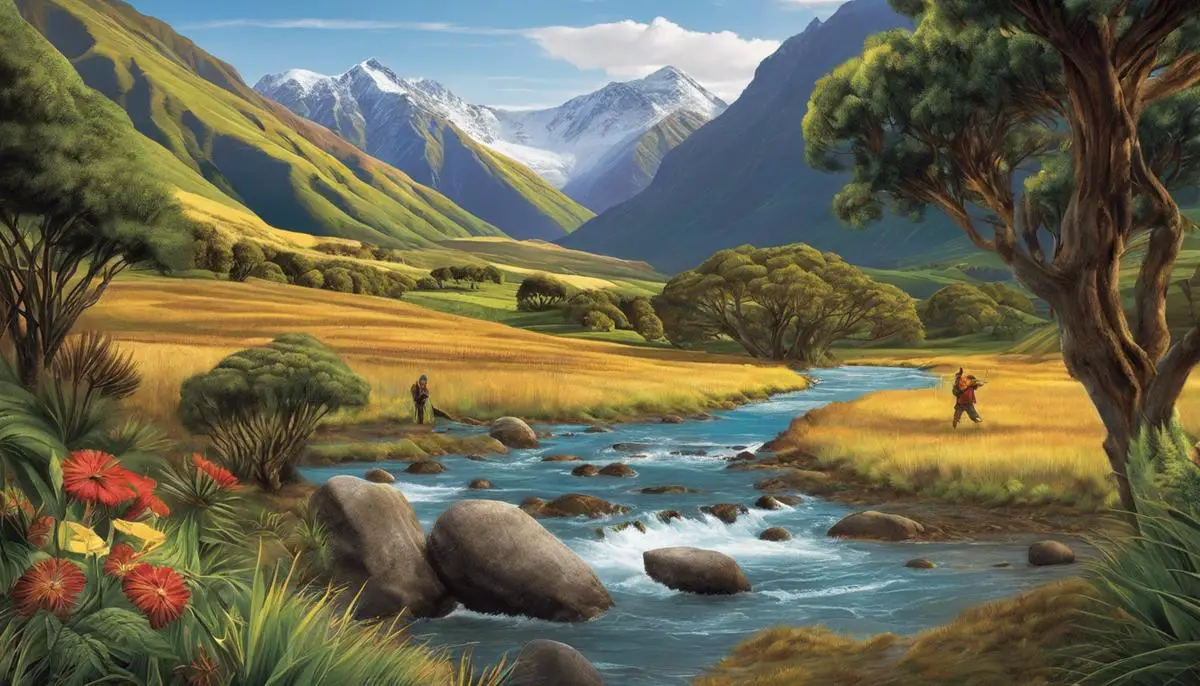 Board game depicting New Zealand's culture and landscape