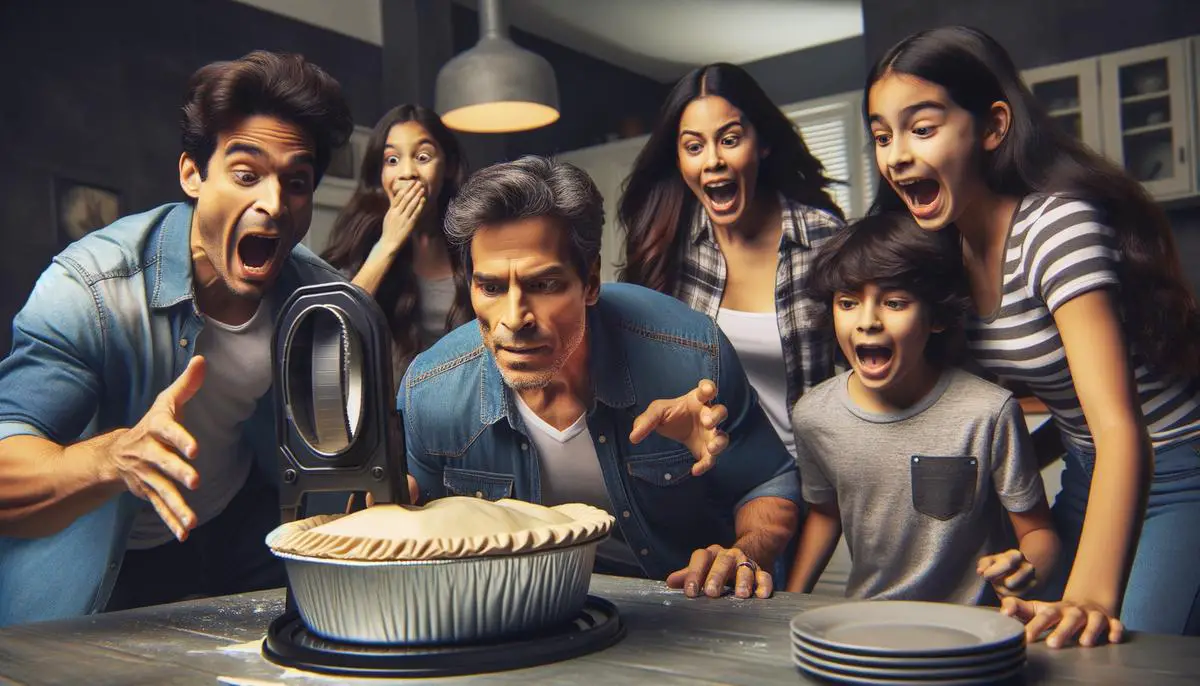 Image of a family playing Pie Face, capturing the fun and excitement of the game