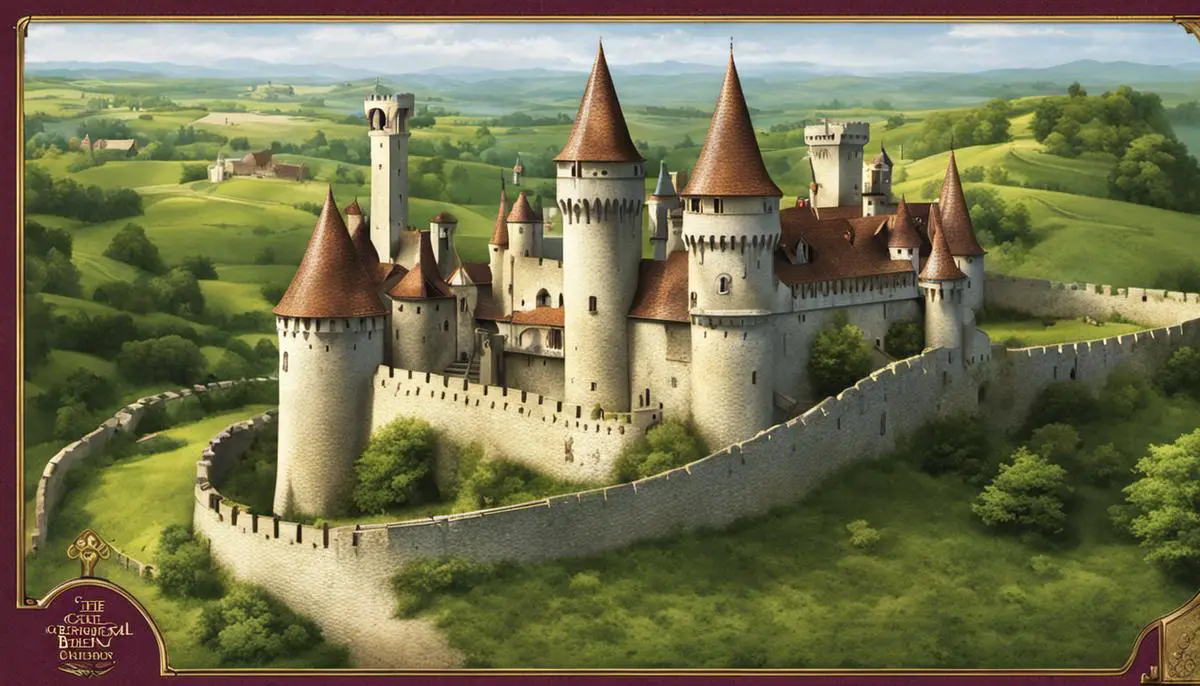 An image of The Castles of Burgundy board game showcasing the medieval French theme.