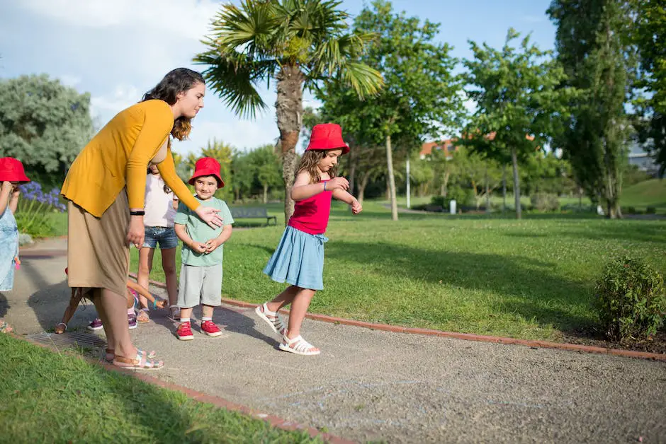 Children playing games at a garden party