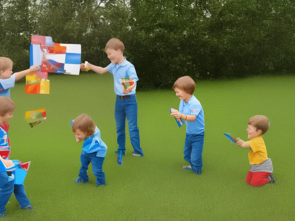 An image of two kids playing Guess Who with facial expressions that suggest engagement and excitement.