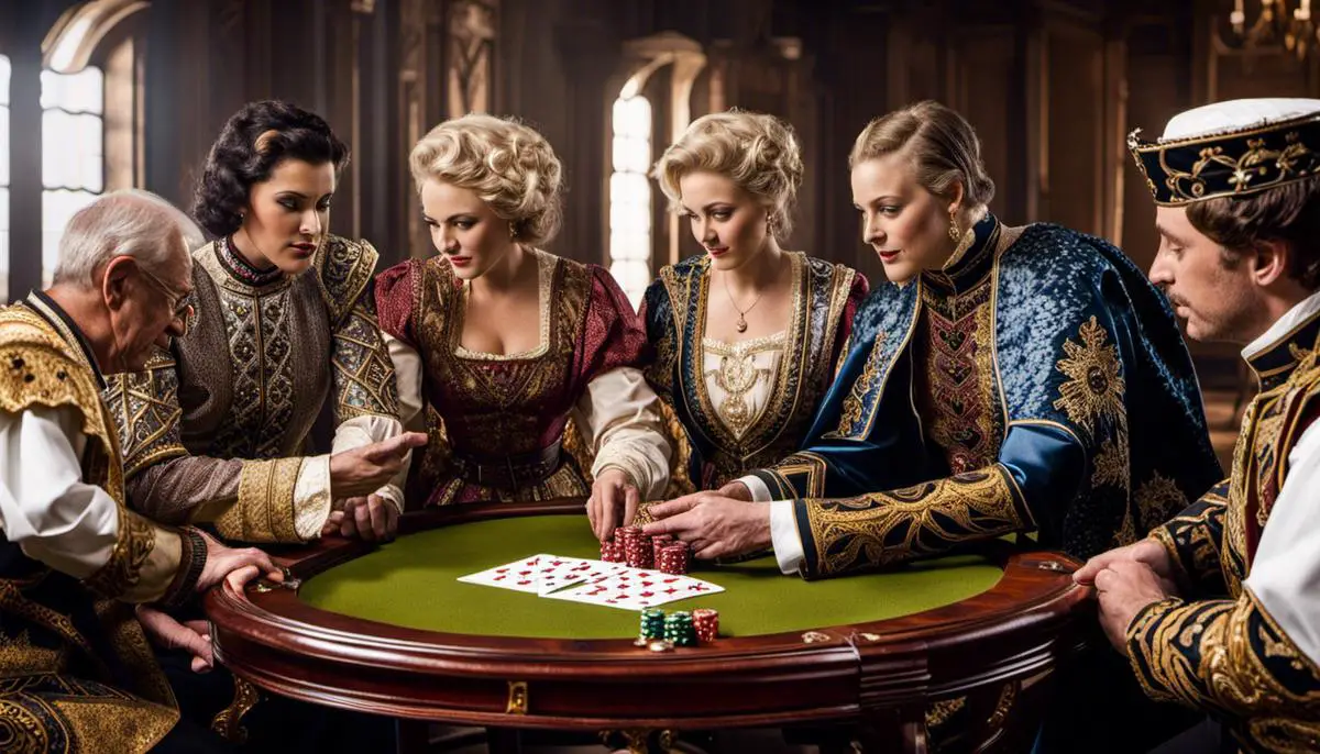 Image of cards being dealt for a game of Kings in the Corner.