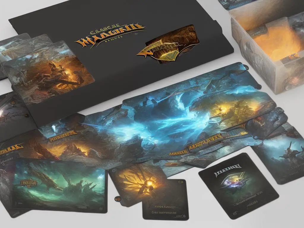 Image showing all the Magic: The Gathering products discussed in the text