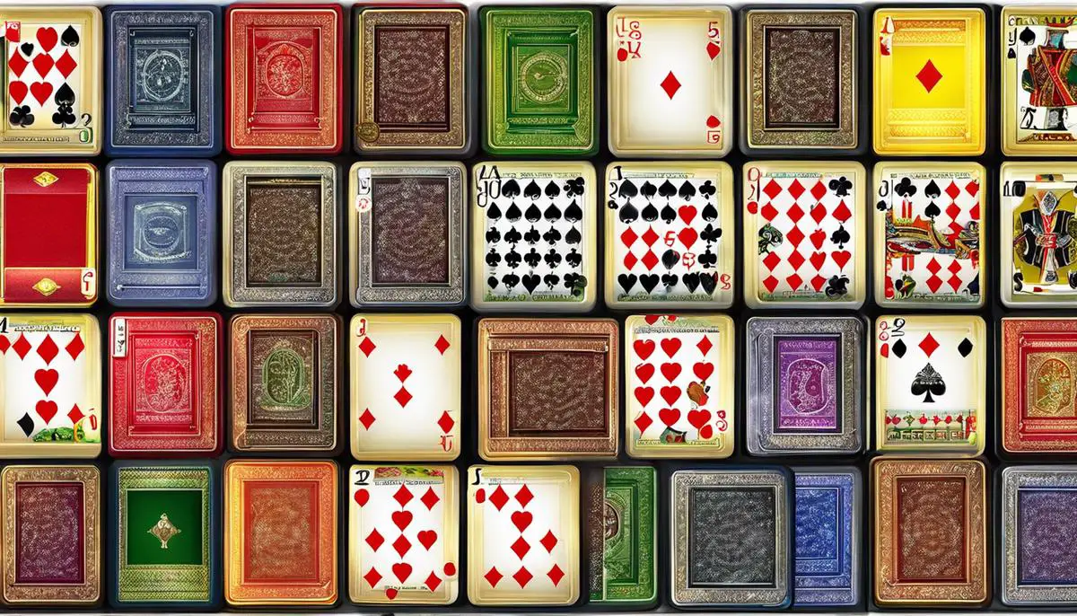 A collage of different solitaire games, representing the variety and challenges of solitaire games.