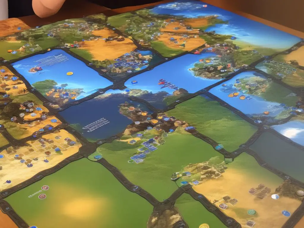 Two players playing Terraforming Mars board game