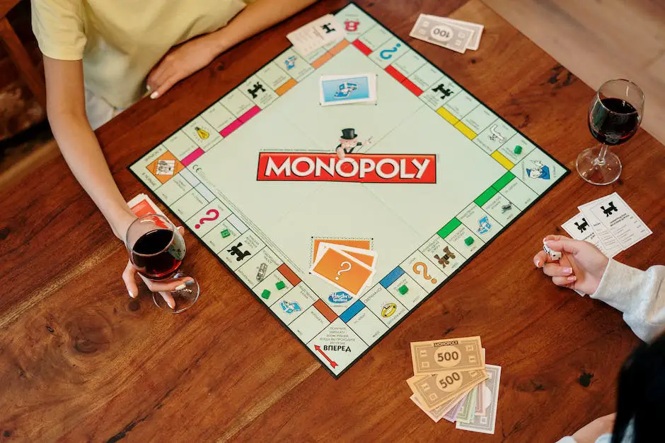 A group of people gathered around a table playing Monopoly, Scrabble, and Risk. They all have smiles on their faces and the game boards are visible in the center of the table.