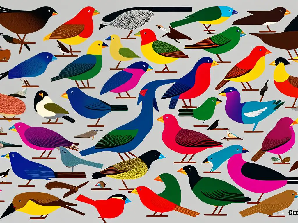 A colorful image depicting various bird cards from the Wingspan Oceanic Expansion