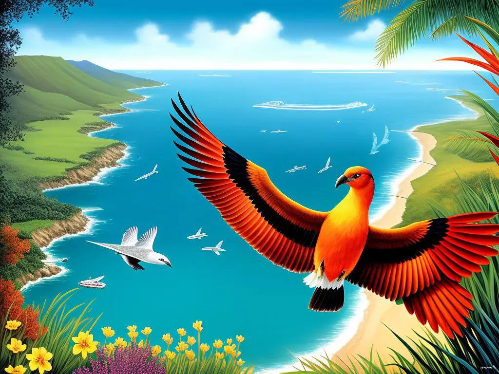 The cover of the Wingspan Oceanic Expansion box, which features colorful bird illustrations and the game's title.