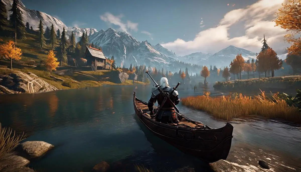 Image description: An image showcasing the stunning graphics of The Witcher: Old World, including magical landscapes, intricate creature designs, and lifelike character animations